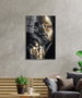 Wallity Pintura de Vidrio Templado Decorativo Multicolor 46 x 72 cm